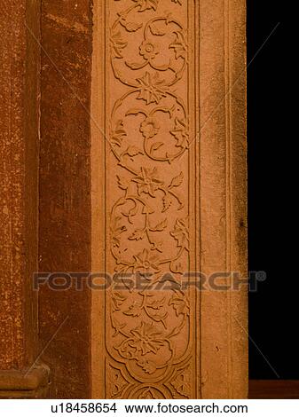 "Carvings on walls of Fatehpur Sikri, India - City of Victory, Agra" View Large Photo Image Picture - "Carvings on walls of Fatehpur Sikri, India - City of Victory, Agra". Fotosearch