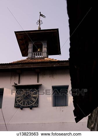 "Clock in Jewtown, Cochin, India" View Large Photo Image Stock Image - "Clock in Jewtown, Cochin, India". Fotosearch