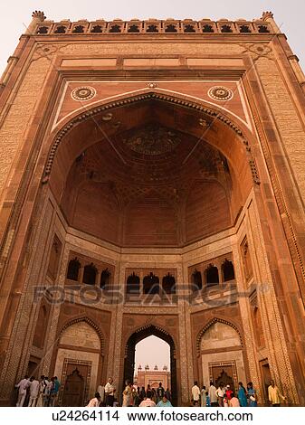 "Crowd of people at fort in Fatehpur Sikri, India - City of Victory, Agra" View Large Photo Image Picture - "Crowd of people at fort in Fatehpur Sikri, India - City of Victory, Agra". Fotosearch