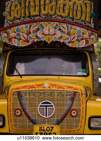 "Decorated trucks in Alleppey, Kerala, India" View Large Photo Image Stock Image - "Decorated trucks in Alleppey, Kerala, India". Fotosearch