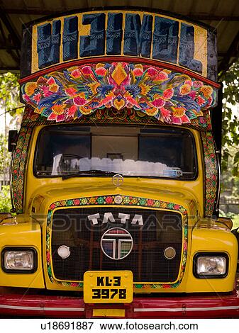 "Decorated trucks in Alleppey, Kerala, India" View Large Photo Image Stock Photo - "Decorated trucks in Alleppey, Kerala, India". Fotosearch