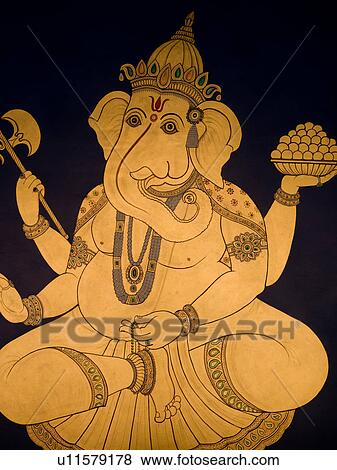 "Elephant face budda in Agra, India" View Large Photo Image Stock Photo - "Elephant face budda in Agra, India". Fotosearch
