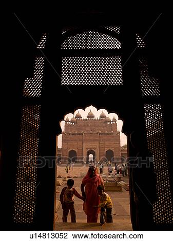 Stock Image - Entrance to Fathpur Sikri the City of Victory in India. Fotosearch