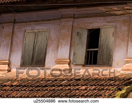 Stock Photograph - "Exterior of a building in Alleppey, Kerala, India". Fotosearch