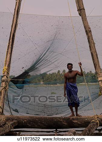 Fisherman in India View Large Photo Image Stock Image - Fisherman in India. Fotosearch