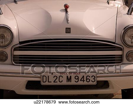 Front grill of a car in Delhi India View Large Photo Image Stock Photo - Front grill of a car in Delhi India. Fotosearch