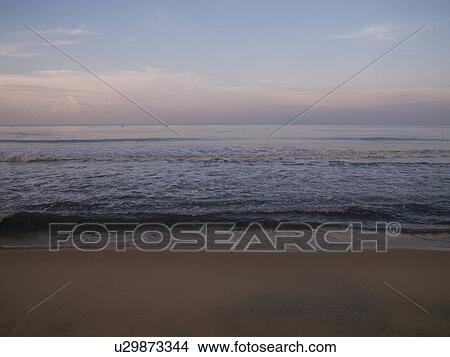 Picture - "Horizon view of the Arabian Sea, Kerala, India". Fotosearch