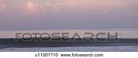 Stock Image - "Horizon view of the Arabian Sea, Kerala, India". Fotosearch