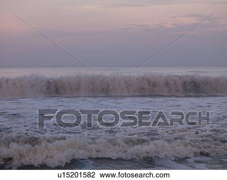 Stock Image - "Horizon view of the Arabian Sea, Kerala, India". Fotosearch