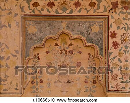 "Interior wall in Amber Fort, Jaipur, India" View Large Photo Image Stock Image - "Interior wall in Amber Fort, Jaipur, India". Fotosearch