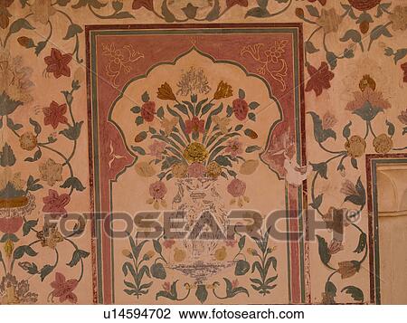 "Interior wall in Amber Fort, Jaipur, India" View Large Photo Image Stock Image - "Interior wall in Amber Fort, Jaipur, India". Fotosearch