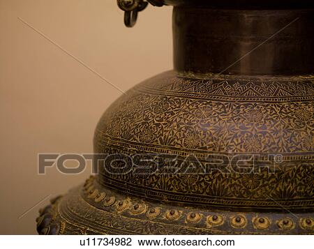 Stock Image - "Jaipur, India - closeup of detailing on urn". Fotosearch