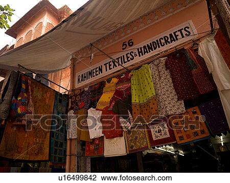 "Jaipur, India - display at street market" View Large Photo Image Stock Image - "Jaipur, India - display at street market". Fotosearch