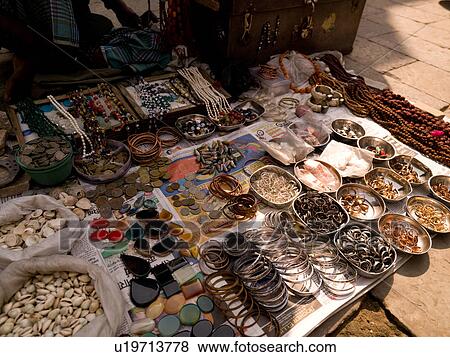 "Jaipur, India - display at street market" View Large Photo Image Stock Photo - "Jaipur, India - display at street market". Fotosearch