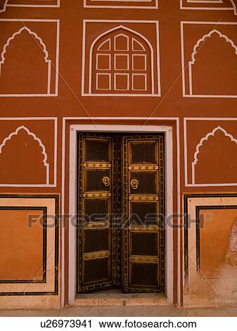 Stock Image - "Jaipur, India - doorway". Fotosearch