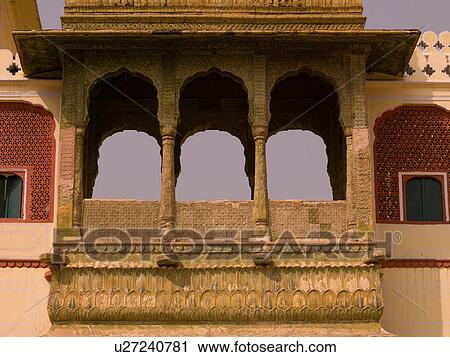 "Jaipur, India - exterior of balcony" View Large Photo Image Stock Image - "Jaipur, India - exterior of balcony". Fotosearch