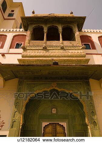 Picture - "Jaipur, India - exterior of building ". Fotosearch