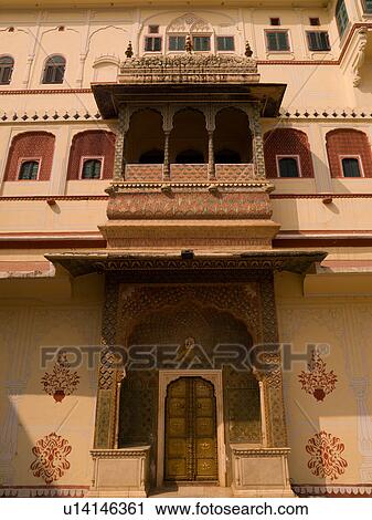 "Jaipur, India - exterior of building " View Large Photo Image Stock Image - "Jaipur, India - exterior of building ". Fotosearch