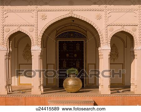 Stock Photo - "Jaipur, India - exterior of building". Fotosearch