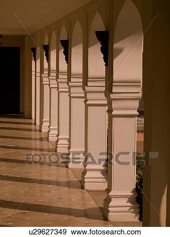 Stock Photo - "Jaipur, India - interior hallway". Fotosearch