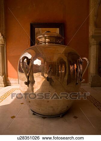Stock Photograph - "Jaipur, India - polished urn". Fotosearch