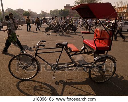 "Jaipur, India - rickshaw in street" View Large Photo Image Stock Photography - "Jaipur, India - rickshaw in street". Fotosearch