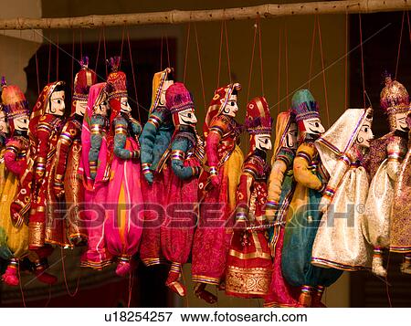 "Jaipur, India - row of puppets" View Large Photo Image Stock Photo - "Jaipur, India - row of puppets". Fotosearch