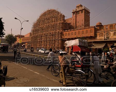 "Jaipur, India - street scene" View Large Photo Image Stock Image - "Jaipur, India - street scene". Fotosearch