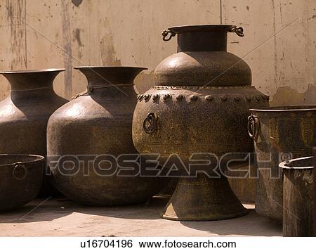 "Jaipur, India - various pots and urns" View Large Photo Image Stock Photograph - "Jaipur, India - various pots and urns". Fotosearch