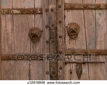 "Jaipur, India - weathered wooden door" View Large Photo Image Stock Photo - "Jaipur, India - weathered wooden door". Fotosearch
