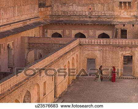 "Looking down into Amber Fort, Jaipur, India" View Large Photo Image Stock Image - "Looking down into Amber Fort, Jaipur, India". Fotosearch