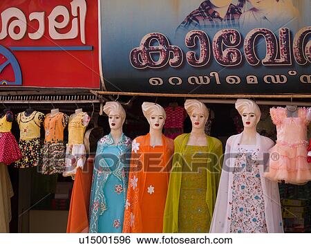 Stock Photograph - "Mannequins in Alleppey, Kerala, India". Fotosearch