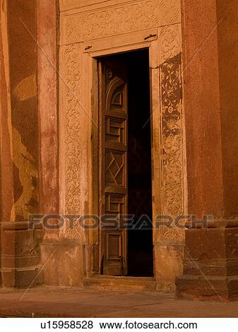 Stock Photo - "Open doorway at Fatehpur Sikri, India - City of Victory, Agra". Fotosearch