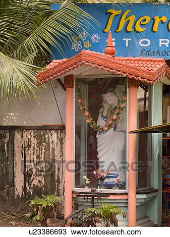 Stock Image - "Prayer area in Cochin, Kerala, India". Fotosearch