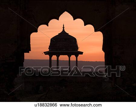 Stock Photograph - "Rajasthan, India - sunset sky". Fotosearch