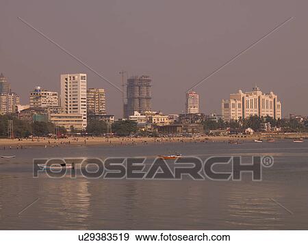 Skyline in Mumbai View Large Photo Image Stock Photo - Skyline in Mumbai. Fotosearch