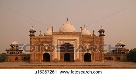 Stock Image - "Taj Mahal, Agra India". Fotosearch