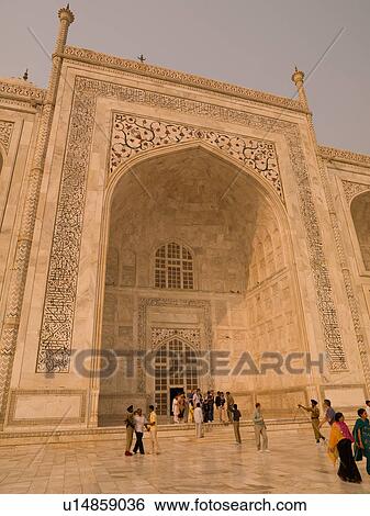 Stock Photograph - "Taj Mahal, Agra India". Fotosearch