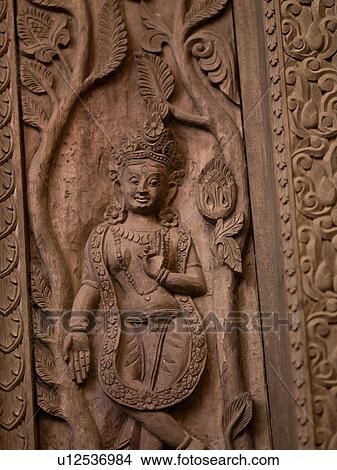 Picture - "Varanasi, India - Façade of building ". Fotosearch