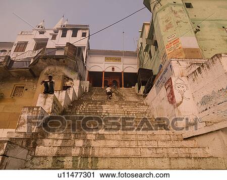 Stock Image - "Varanasi, India - Life on the Ganges". Fotosearch