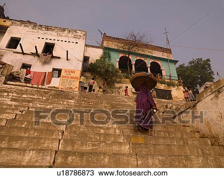 Stock Image - "Varanasi, India - Life on the Ganges". Fotosearch