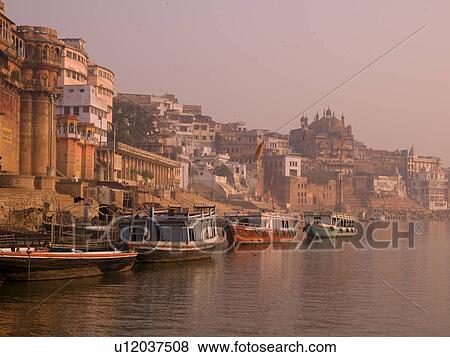 Stock Photo - "Varanasi, India - Life on the Ganges". Fotosearch