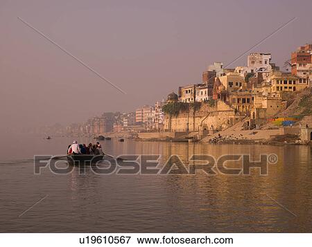 Stock Photo - "Varanasi, India - Life on the Ganges". Fotosearch