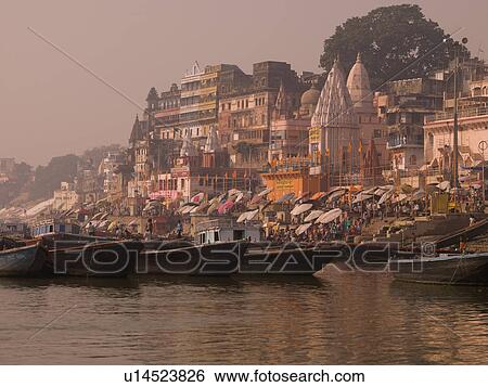 "Varanasi, India - Life on the Ganges" View Large Photo Image Stock Photograph - "Varanasi, India - Life on the Ganges". Fotosearch
