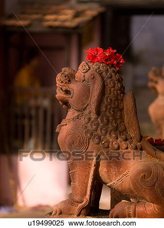 "Varanasi, India - Statue of Lion" View Large Photo Image Stock Photography - "Varanasi, India - Statue of Lion". Fotosearch