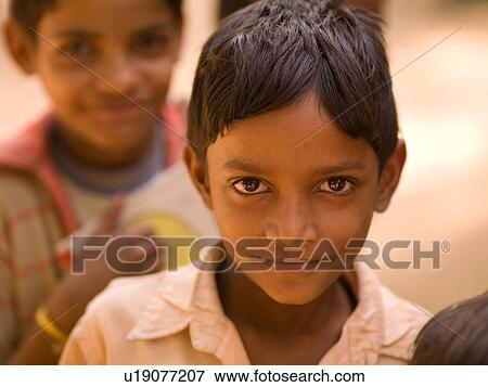 Stock Photo - Young boy in India. Fotosearch
