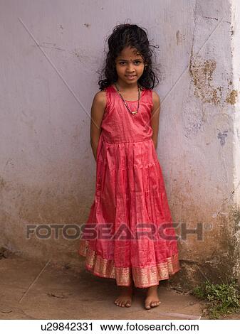 Stock Image - Young girl in India. Fotosearch