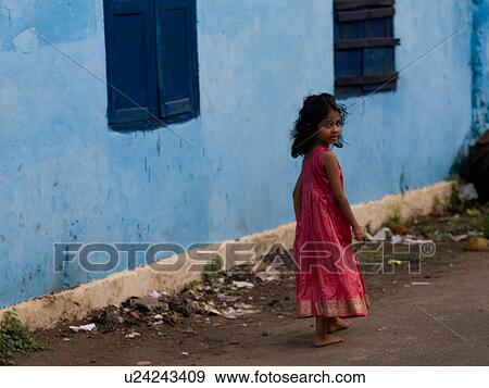 Stock Photo - Young girl in India. Fotosearch
