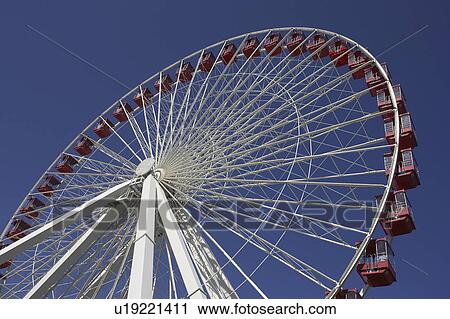 Ferris wheel on Navy Pier, Chicago View Large Photo Image Stock Image - Ferris wheel on Navy Pier, Chicago. Fotosearch