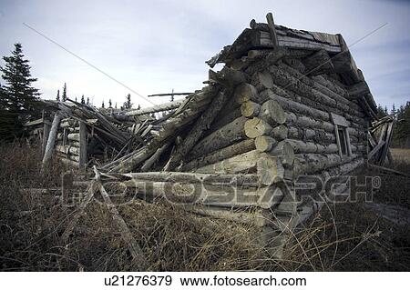 The Silver City Ghost Town Located Along The Alaska Highway In